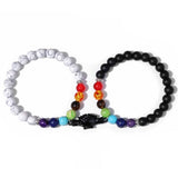 Couples chakra bracelet 17 cm nz