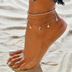 Crescent moon anklet nz
