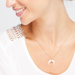 Crescent moon necklace nz