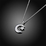 Crescent moon necklace sterling silver nz