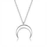 Crescent Moon Pendant Silver nz