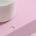 Crescent Moon Pendant Silver nz
