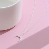 Crescent Moon Pendant Silver nz