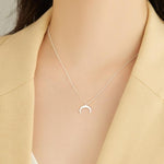 Crescent Moon Pendant Silver nz
