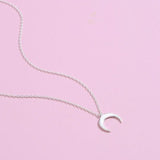 Crescent Moon Pendant Silver nz