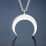 Crescent Moon Pendant Silver nz