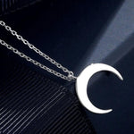 Crescent Moon Pendant Silver nz