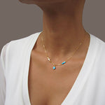 Cross And Evil Eye Necklace nz