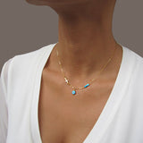 Cross And Evil Eye Necklace nz