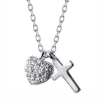 Cross And Heart Necklace nz