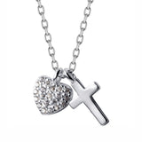 Cross And Heart Necklace nz