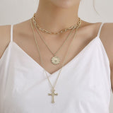 Cross and medal necklace nz