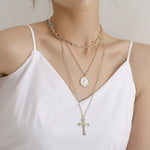 Cross and medal necklace nz