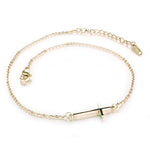 Cross anklet Gold nz