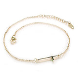 Cross anklet Gold nz