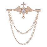 Cross brooch Gold nz