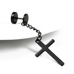 Cross chain earring nz