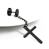 Cross chain earring nz