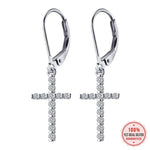 Cross cubic zirconia earrings nz