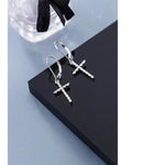 Cross cubic zirconia earrings nz