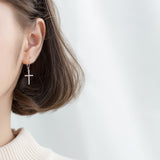 Cross cubic zirconia earrings nz