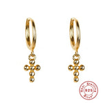 Cross earrings Gold nz