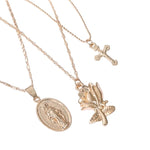 Cross flower necklace nz
