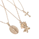 Cross flower necklace nz