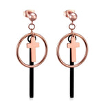 Cross hoop earrings nz