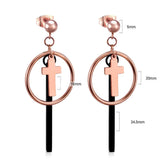 Cross hoop earrings nz