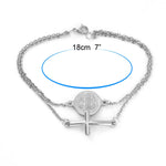 Cross medal bracelet nz