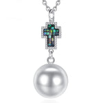 Cross Necklace with Pearl nz