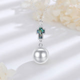 Cross Necklace with Pearl nz