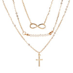 Cross necklace with pearls nz