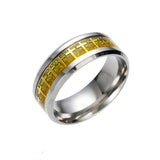 Cross ring stainless steel 52 mm / Gold nz