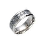 Cross ring stainless steel 52 mm / Silver nz