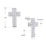 Cross zirconia earrings nz