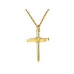 Crucifix Lord Necklace Gold nz