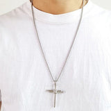Crucifix Lord Necklace Silver nz