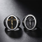 Crucifix signet ring nz
