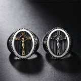 Crucifix signet ring nz
