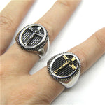 Crucifix signet ring nz