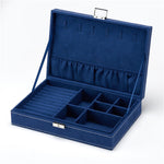 Crushed Velvet Keepsake Box Navy blue nz