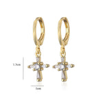 Crystal cross earrings nz