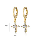 Crystal cross earrings nz