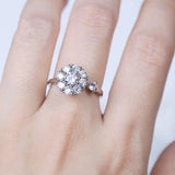 Crystal flower ring nz