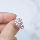 Crystal flower ring nz
