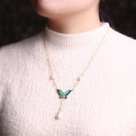 Cultured Pearl Butterfly Necklace nz