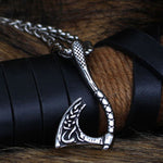 Curved Viking axe pendant nz