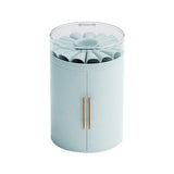 Cylindrical jewellery box Sky blue nz
